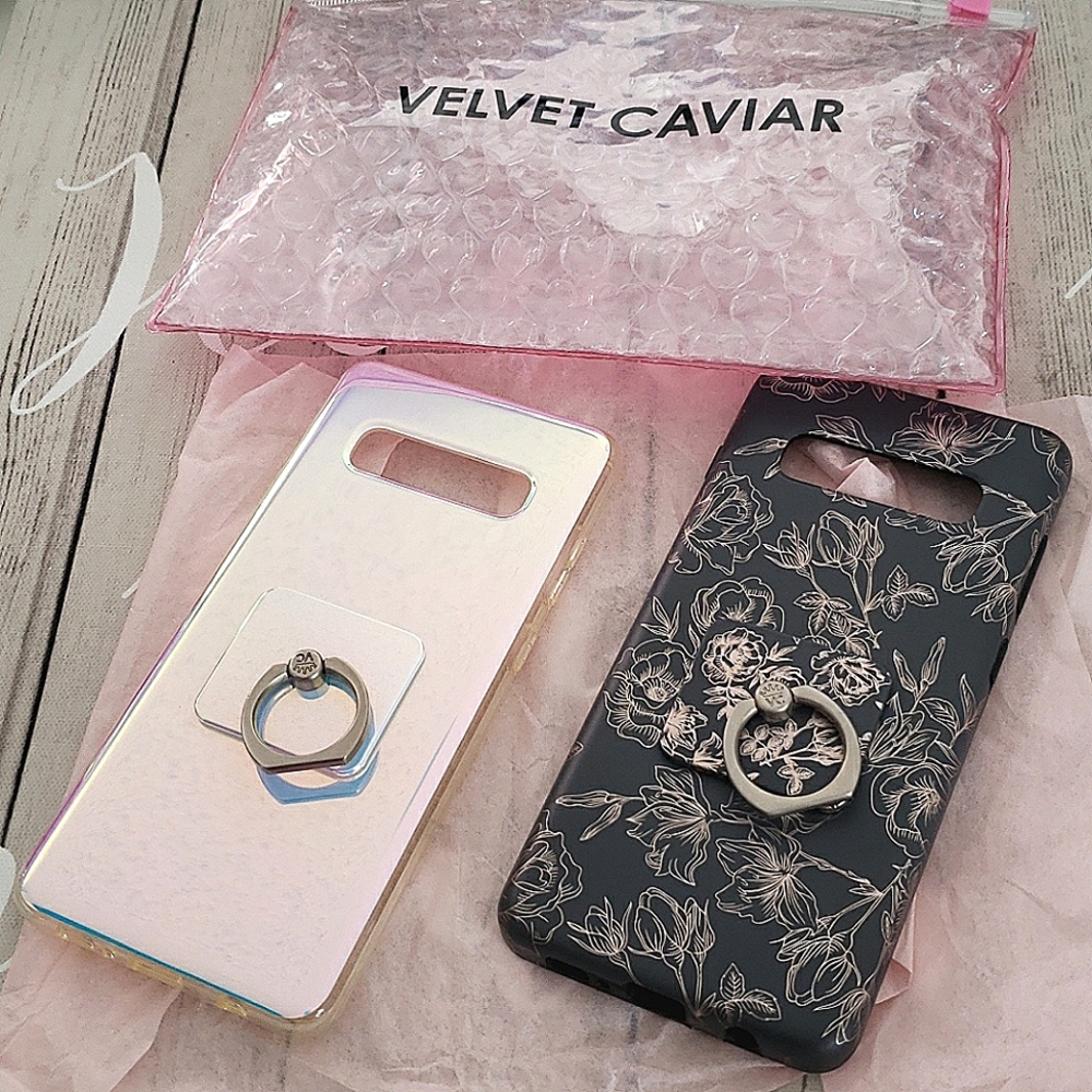 Samsung S10 Plus cases +phone rings Bundle